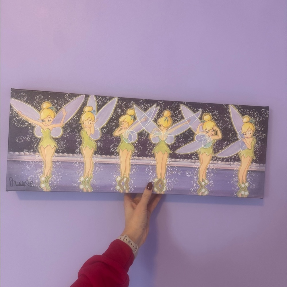 NWT Disney Fine Art “Tink Twist” Limited Edition Canvas - Tinker Bell 9x24